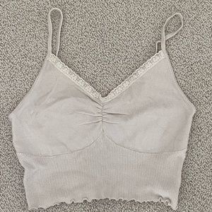 Pacsun Off White Lace Tank